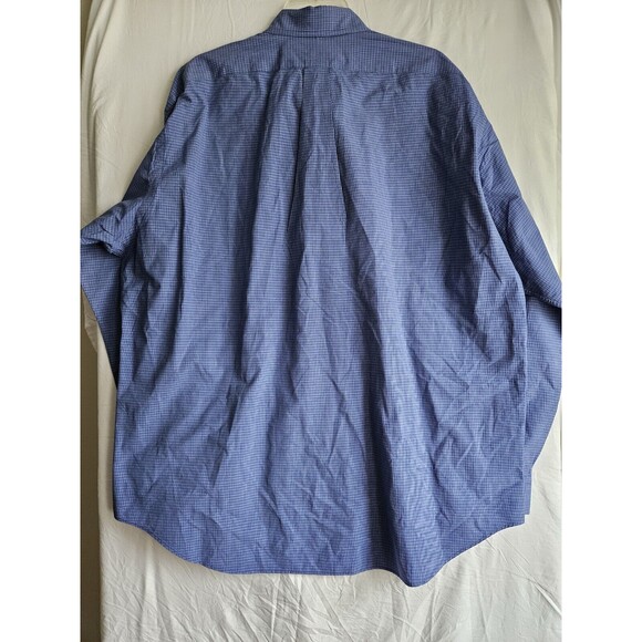Ralph Lauren Shirt Men's Sz XL Long Sleeve Button Down Blake Blue Plaid Pony EUC - Picture 3 of 7